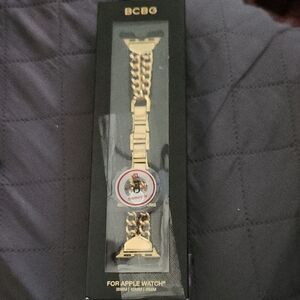 BCBG Gold Chain Link Apple Watch Band